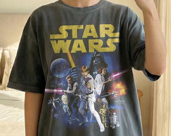 Vintage Star Wars 1977 Shirt: Classic Star Wars Shirt, Star Wars A New Hope Shirt, Vintage Disney Star Wars Tee, Galaxy's Edge Trip Shirt