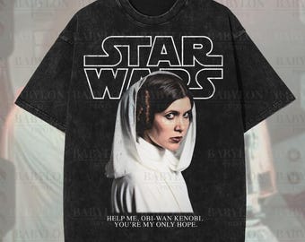 Oversized Star Wars Princess Leia Shirt: Retro Star Wars Shirt, Leia Organa tShirt, A New Hope Star Wars Rebel, Vintage Princess Leia Tee