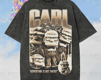 Oversized Disney Pixar Carl Up Shirt: Up Movie Shirt, Paradise Falls Tee, Carl Russell Dug Up Shirt, Carl Fredricksen Shirt, Carl Up Shirt
