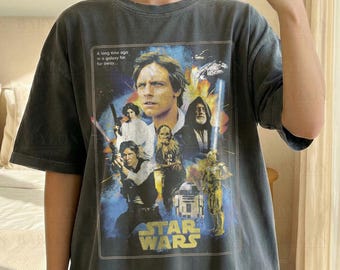 Vintage Star Wars A New Hope Shirt: Original Star Wars Movie Shirt, Star Wars 1977 Shirt, Disney Trip Tee, Retro Star Wars Fan Gift Tee