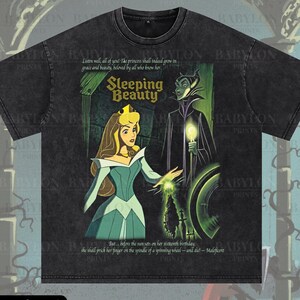 Camiseta extragrande de Disney La Bella Durmiente, camiseta de Aurora y Maléfica, camiseta de La Bella Durmiente, camiseta de la Princesa Aurora, camiseta de Disney y Maléfica