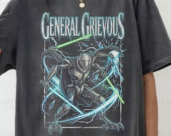 Camiseta vintage de Star Wars del General Grievous: La venganza de los Sith, camiseta de Disneyworld, sudadera de Clone Wars, sudadera con capucha de Disney Star Wars