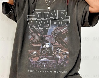Camiseta vintage de Star Wars de Anakin en carreras de vainas: Camiseta de Star Wars: La Amenaza Fantasma, Camiseta de Anakin en carreras de vainas, Camiseta de Anakin Skywalker, Regalo de Star Wars