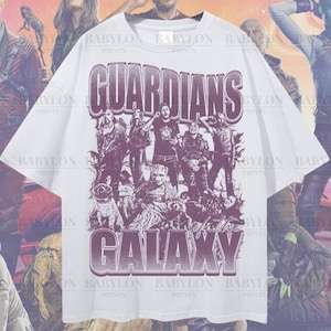 Oversized Guardians of the Galaxy Shirt, Guardians Galaxy Character Shirt, Starlord Shirt, Gamora, Mantis, Rocket Groot, Cosmic Rewind Shirt