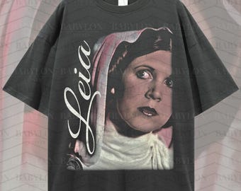 Camiseta extragrande de la Princesa Leia: Camiseta retro de Star Wars Una nueva esperanza Camiseta de la Princesa Leia Disneyland Camiseta de Star Wars 1977 Leia Organa