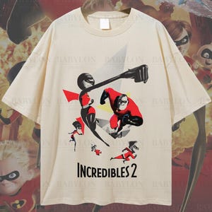 Oversized Disney The Incredibles T-Shirt, Disney The Incredibles Shirt Disneyland Family Matching Shirt Disney World Tee Incredibles Group