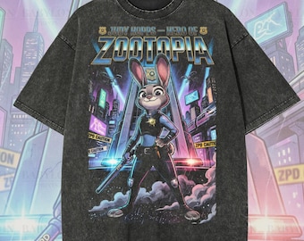 Camiseta extragrande de Judy Hopps de Zootopia: camiseta vintage de Disney, sudadera de Zootopia 2, sudadera con capucha del conejito de Zootopia, camiseta personalizada de Disney, regalo de Disneyworld
