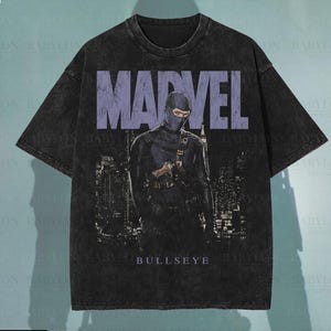 Camiseta extragrande de Daredevil con diana: Benjamin Pointdexter, regalos del MCU, camiseta de Daredevil de Disneyland, merchandising retro de Marvel Daredevil Born Again