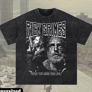 T-shirt surdimensionné Rick Grimes, la chemise TWD Walking Dead, tee-shirt Rick Grimes, chemise Daryl Dixon, t-shirt Walking Dead Merch Carl Grimes