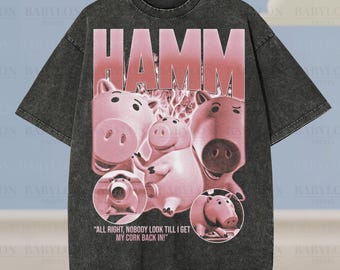 Camiseta extragrande de Toy Story Hamm, camiseta familiar retro de Toy Story Disneyland WDW a juego, camiseta de Magic Kingdom, camiseta de Toy Story con hucha