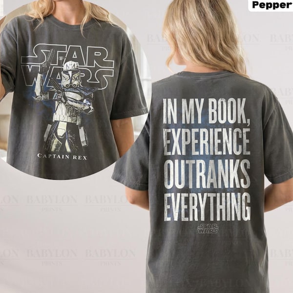Vintage Star Wars Captain Rex T-Shirt: Star Wars Clone Wars Shirt, Clone Trooper Tee, Captain Rex Star Wars, Star Wars 501st Clone Trooper