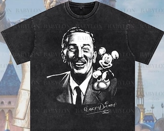 Camiseta extragrande con retrato de Walt Disney, camiseta Magic Kingdom, camiseta Disney Legend, camiseta Disneyland Vacation, camiseta I Like The Imposible Disney