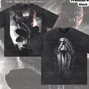 Oversized Tobey Spiderman Shirt Vintage Tobey Maguire Black Suit Spider-man TShirt Venom Spider Man Shirt Disney World Vacation Holiday Gift