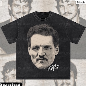 Oversized Pedro Pascal Shirt Retro 90s Pedro Pascal Fan Shirt Reed Richards Shirt Pedro Pascal Fan Gift, Pedro Retro Tees Actor Homage Shirt