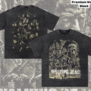 Oversized The Walking Dead T Shirt TWD Daryl Dixon Shirt Rick Grimes tee Michonne Walking Dead Merch Negan Lucille Shirt Carol Twd Shirt