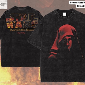 Camiseta extragrande de Anakin La venganza de los Sith, camiseta de Anakin Skywalker, camiseta de Darth Vader, camiseta del lado oscuro de los Sith, camiseta de Star Wars La venganza de los Sith