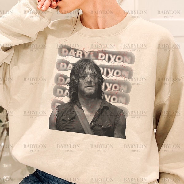 Walking Dead Daryl Dixon Shirt | The Walking Dead Shirt, Sweatshirt, Hoodie, Daryl TWD, Zombie Shirt, Norman Reedus, 90's Graphic Tee