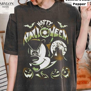 Disney Mickey Mouse Halloween Shirt, Mickey Happy Halloween T Shirt Disneyland Halloween Shirt Halloween Pumpkin Shirt Mickey&#39;s Not So Scary