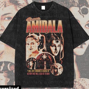 Oversized Queen Amidala Star Wars T Shirt | Disney Star Wars 90&#39;s Graphic Tee Padme Amidala Queen Amidala Naboo Shirt Anakin and Padme Shirt