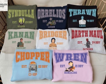 Star Wars Rebels Group Shirt, Sweatshirt, Hoodie | Ezra Bridger, Hera Syndulla, Thrawn, Kanan Jarrus, Chopper, Sabine Wren, Rebels Crew