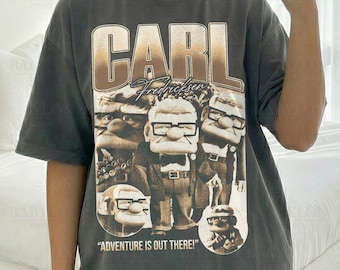 Vintage Disney Pixar Carl Up Shirt: Up Movie Shirt, Paradise Falls Tee, Carl Russell Dug Up Shirt, Carl Fredricksen Shirt, Carl Grandpa Tee