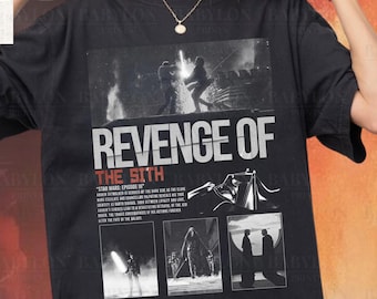 Vintage Revenge of the Sith T-shirt Anakin Skywalker Shirt Darth Vader Tee Kenobi T-shirt Retro Star Wars film Revenge of the Sith tee
