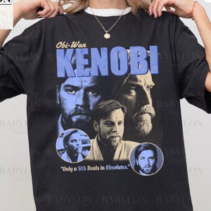 Camiseta vintage de Obi-Wan Kenobi / Camiseta retro de Star Wars La venganza de los Sith Obi Wan Kenobi Colores cómodos Camiseta Pepper Camiseta para hombre y mujer