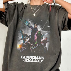 Vintage Guardians of the Galaxy Shirt, Retro Guardians Galaxy Character Shirt, Starlord Shirt, Gamora, Mantis, Rocket Groot, Cosmic Rewind