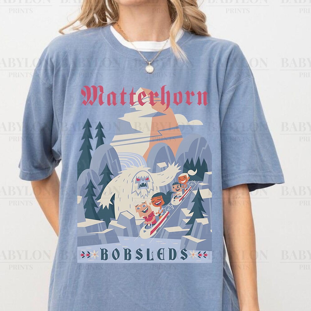 Snorider Design Disneyland Matterhorn Shirt, Matterhorn Bobsleds T-Shirt, Vintage Disneyland Matterhorn Gift, Matterhorn Disney Shirt, Disneyland Family