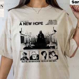 Retro Star Wars Shirt Disney Star Wars Shirt, Comfort Colors 1717 shirt Vintage StarWars A New Hope Disneyworld Shirts, Disney Family Shirts
