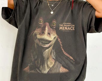 Vintage Jar Jar Binks Shirt Star Wars Shirt Jar Jar Star Wars Phantom Menace Shirt Disneyland Shirt JarJar Binks Meme Shirt Disney Star Wars
