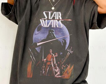 Star Wars Shirt, Retro Star Wars A New Hope Faded, Vintage Disney Star Wars Comfort Colors Shirt, Disneyworld Shirts, Disney Family Shirts