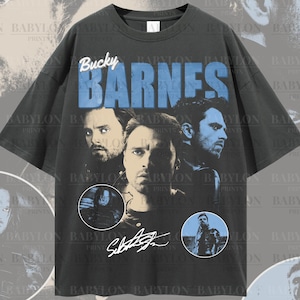 Oversized BUCKY BARNES T Shirt, Vintage Bucky Barnes Vintage Shirt, Bucky Barnes Thunderbolts Tshirt, Winter Soldier Thunderbolts MCU Tee