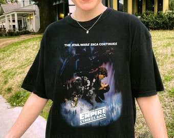 Vintage the Empire Strikes Back Shirt Star Wars Movie Poster Shirt