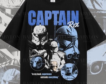 Oversized Captain Rex T Shirt, Star Wars Shirt, The Clone Wars, Clone Trooper, Captain Rex Star Wars, 501st Clone Trooper, Star Wars Rebels