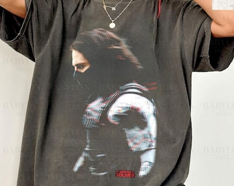 Vintage BUCKY BARNES T Shirt, Bucky Barnes Vintage Shirt, Bucky Barnes Retro 90s Tshirt, Bucky Barnes Bootleg Tee, The Winter Soldier 1917