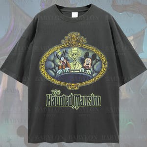 Oversized Haunted Mansion Shirt Disney Haunted Mansion Tee Disney Shirt Mickey and Friends Shirt Hitchhiking Ghosts Mickey Haunted Mansion