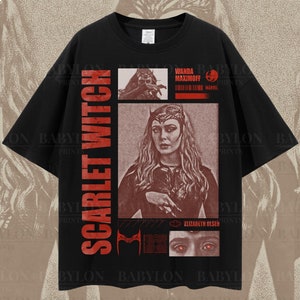 Oversized Scarlet Witch T Shirt Maximoff Est 1989 Sweatshirt Maximoff 1989 Est Vintage Scarlet Witch Shirt Maximoff Sweater Wanda Gıft Shirt