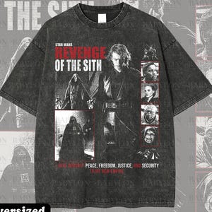 Oversized Vintage Revenge of the Sith 20th Shirt Anakin Skywalker Shirt Darth Vader Tee Jedi TShirt Star Wars Chosen One Revenge of the Sith