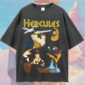 Oversized Disney Hercules T Shirt, Retro Hercules 1997 Sweatshirt, Magic Kingdom Shirt, Disneyworld Shirt, Disney Hercules Megara Hades Tee