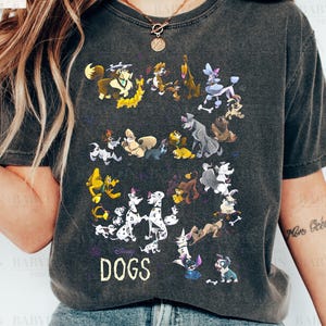 Chemise rétro pour chiens Disney, chemise Dog Lovers, chemise Disneyland, t-shirt Disney, chemise Disney World, t-shirt mignon pour chien Disney, La vie est meilleure avec des chiens
