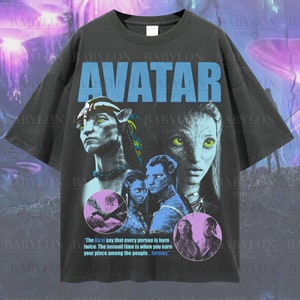 Übergroßes Avatar-T-Shirt, Pandora-Nationalpark-Shirt, Animal Kingdom-T-Shirt, Pandora-T-Shirt, The Way of Water-T-Shirt - Jake Sully und Neytiri