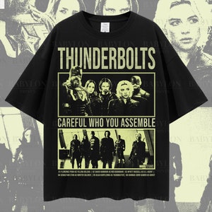 Maglietta Thunderbolts oversize Maglietta film Marvel Felpa Disney Maglietta Yelena Belova Regalo Maglietta Bucky Barnes Maglietta poster Marvel Avengers