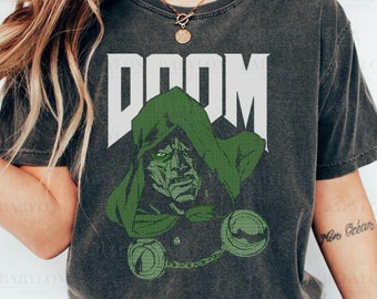 Camiseta de Doctor Doom de estilo vintage de los años 90, camiseta de cómic, camiseta de ropa urbana vintage, camiseta Doom, camiseta de ropa urbana vintage, camiseta Avengers Doomsday
