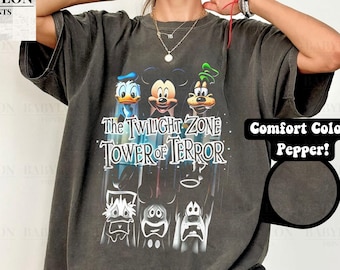 Vintage Tower of Terror Mickey Shirt, Disney Rides Shirt