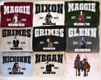 The Walking Dead Gruppe Shirt, Sweatshirt, Hoodie | Rick Grimes, Negan, Maggie, Carl Grimes, Michonne, Glenn, Daryl Dixon, Walking Dead Shirt