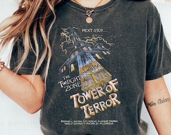 Vintage Tower Of Terror Shirt, Disney Rides Shirt, Disneyworld Disney Tee, Hollywood Studios Shirt Twilight Zone Tee, Disney Vacation Shirt