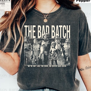 Vintage Bad Batch T Shirt | Star Wars T Shirt, Hunter Star Wars, Wrecker, Omega, Echo, Tech, Bad Batch Sweatshirt, Star Wars Disney Shirt