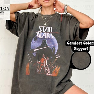 Star Wars Shirt, Retro Star Wars A New Hope Faded, Vintage Disney Star Wars Comfort Colors Shirt, Disneyworld Shirts, Disney Family Shirts