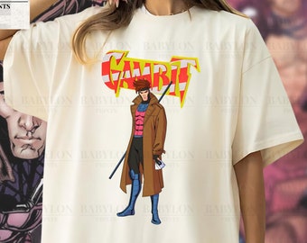 Gambit Xmen 97 T Shirt Sweatshirt Hoodie | X-Men Shirt Mutant Sweatshirt X-Men 97 Animated Show Disney Vacation Matching Couple Xman Tee